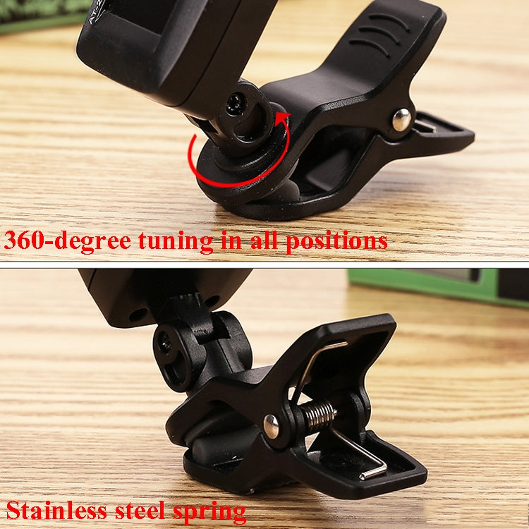 AROMA Guitar Tuner Ukulele Violin Bass Multi-Function Electronic Tuner, Colour: AT-200D by bashfashion