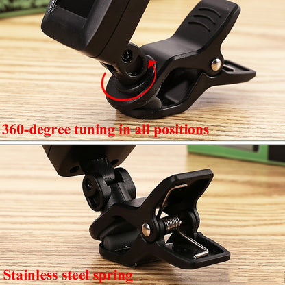 AROMA Guitar Tuner Ukulele Violin Bass Multi-Function Electronic Tuner, Colour: AT-200D by bashfashion