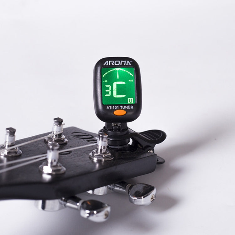 AROMA Guitar Tuner Ukulele Violin Bass Multi-Function Electronic Tuner, Colour: AT-200D by bashfashion