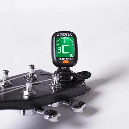 AROMA Guitar Tuner Ukulele Violin Bass Multi-Function Electronic Tuner, Colour: AT-200D by bashfashion