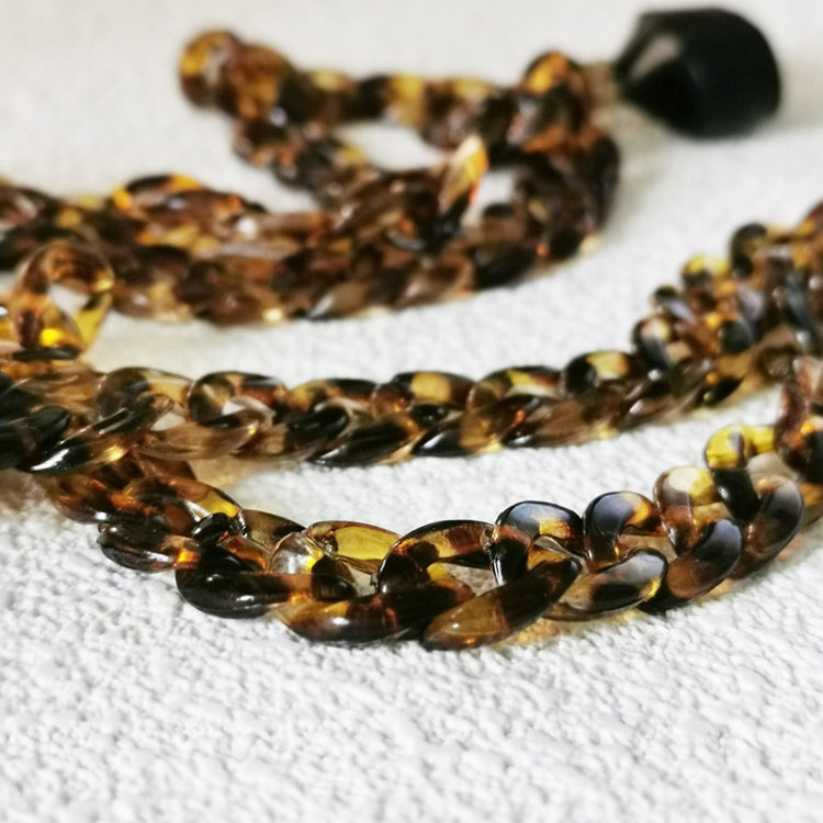 Wireless Earphones Acrylic Strong Magnetic Anti-Lost Chain For AirPods(Leopard) by bashfashion