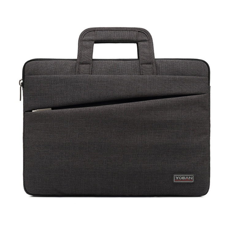 YOBAN Y-923-1 Casual Laptop Bag Waterproof Tablet Business Bag, Size: 14 inch(Dark Gray) by YOBAN
