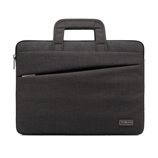 YOBAN Y-923-1 Casual Laptop Bag Waterproof Tablet Business Bag, Size: 14 inch(Dark Gray) by YOBAN