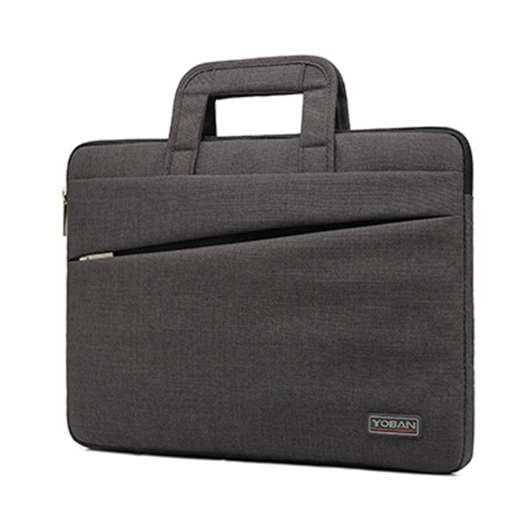 YOBAN Y-923-1 Casual Laptop Bag Waterproof Tablet Business Bag, Size: 14 inch(Dark Gray) by YOBAN