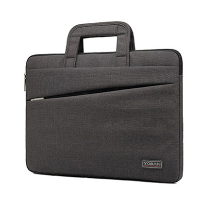YOBAN Y-923-1 Casual Laptop Bag Waterproof Tablet Business Bag, Size: 14 inch(Dark Gray) by YOBAN