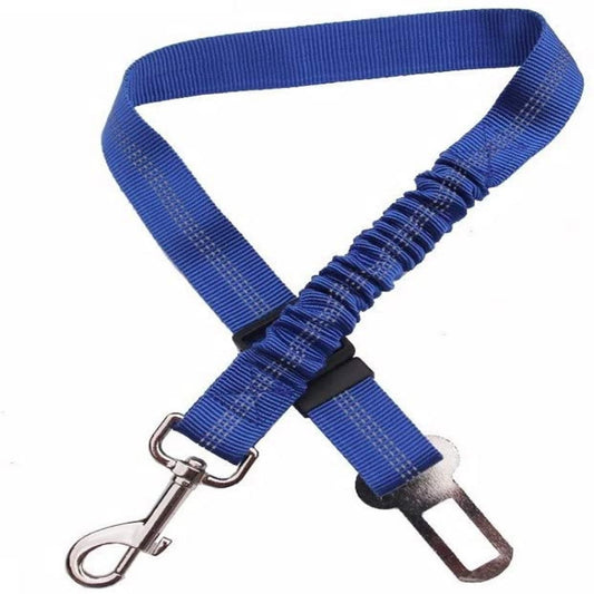 Pet Car Seat Belt Telescopic Reflective Safety Rope(Deep Blue) by bashfashion