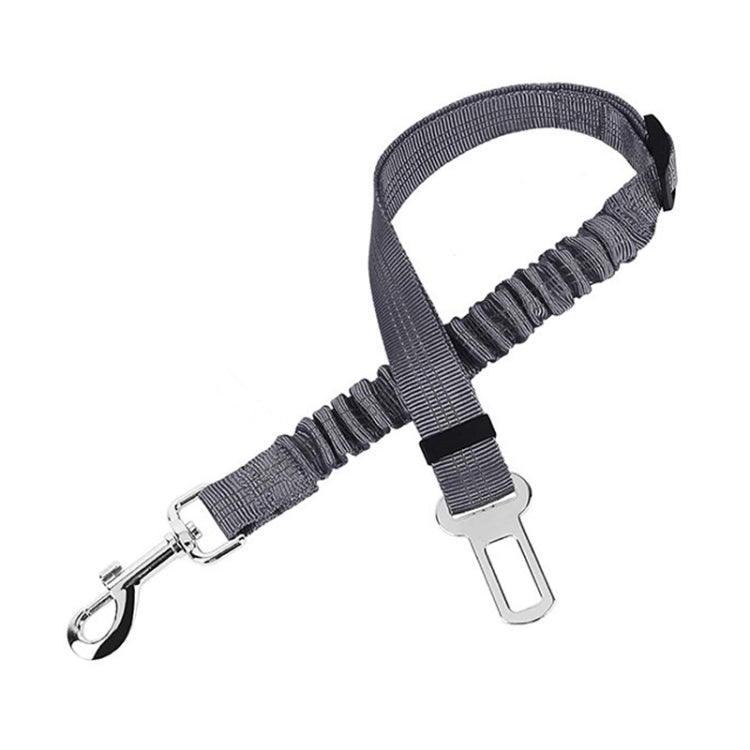 Pet Car Seat Belt Telescopic Reflective Safety Rope(Grey) by bashfashion