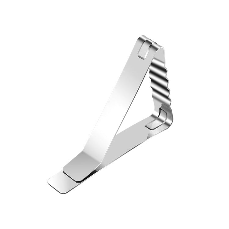30 PCS Stainless Steel Tablecloth Clip Triangle Table Clamp Picnic Flexible Clip(Wave) by bashfashion
