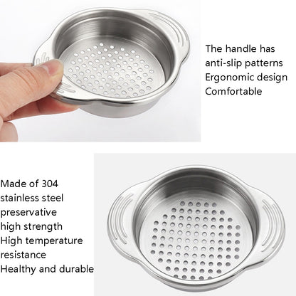 304 Stainless Steel Sewer Canned Food Water Filter With Ear Kitchen Tool by bashfashion