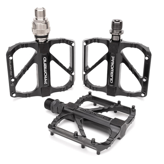 PD-R67Q 1 Pair PROMEND Bicycle Pedal Road Bike Aluminum Alloy Bearing Quick Release Folding Pedal by PROMEND