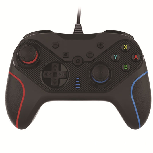 Wired Gamepad For Nintendo Switch / Android / iOS / PC(S818W Left Red Right Blue) by bashfashion