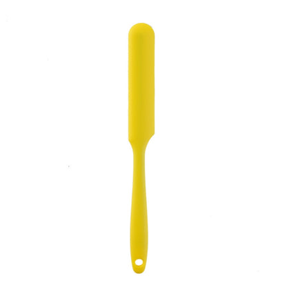 Long Silicone Spatula Butter Cake Cream Scraper Baking Tool(Yellow) by bashfashion