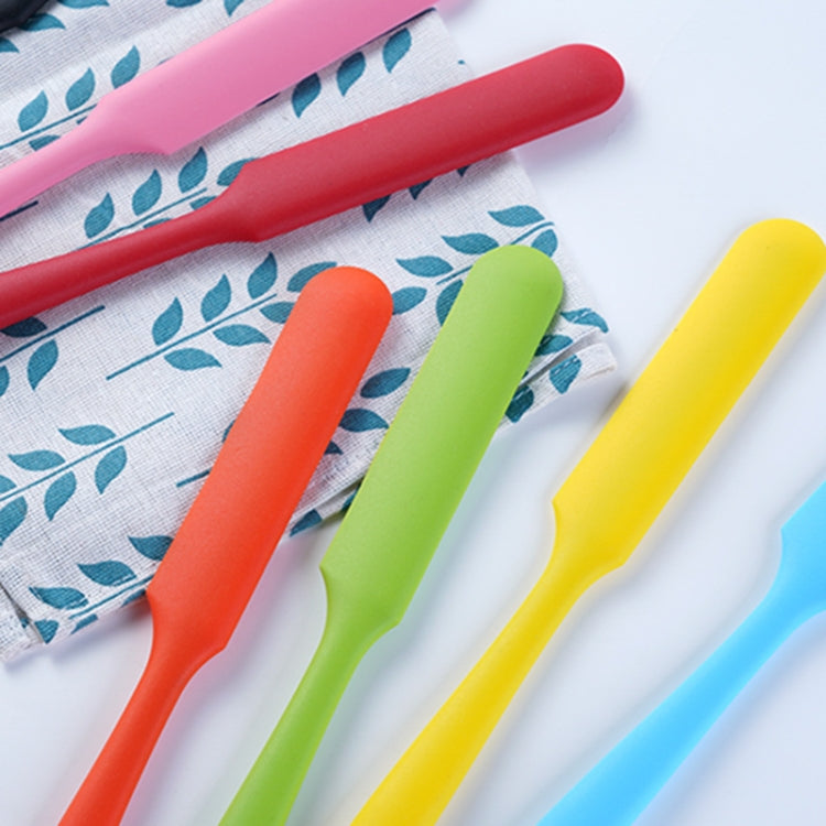 Long Silicone Spatula Butter Cake Cream Scraper Baking Tool(Black) by bashfashion