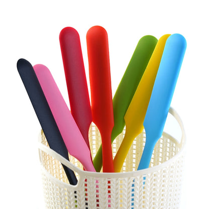Long Silicone Spatula Butter Cake Cream Scraper Baking Tool(Pink) by bashfashion
