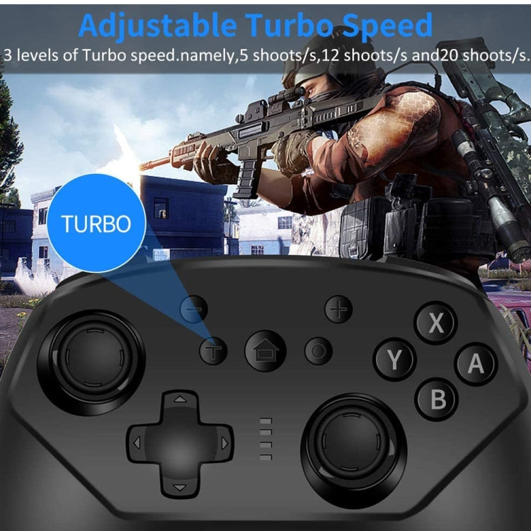 SW-01 Wireless Bluetooth Game Handle With Mini Six-Axis Body Sensation Vibration For Nintendo Switch Lite(Black) by bashfashion