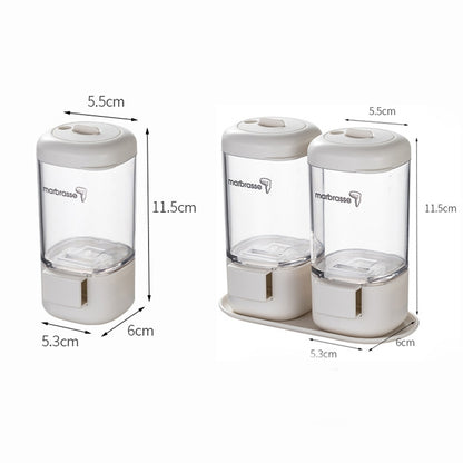 Marbrasse Metering Seasoning Box Pressing Type Seasoning Bottle Rotary Sealing Household Kitchen Seasoning Can, Specification: 2 Pieces by Marbrasse