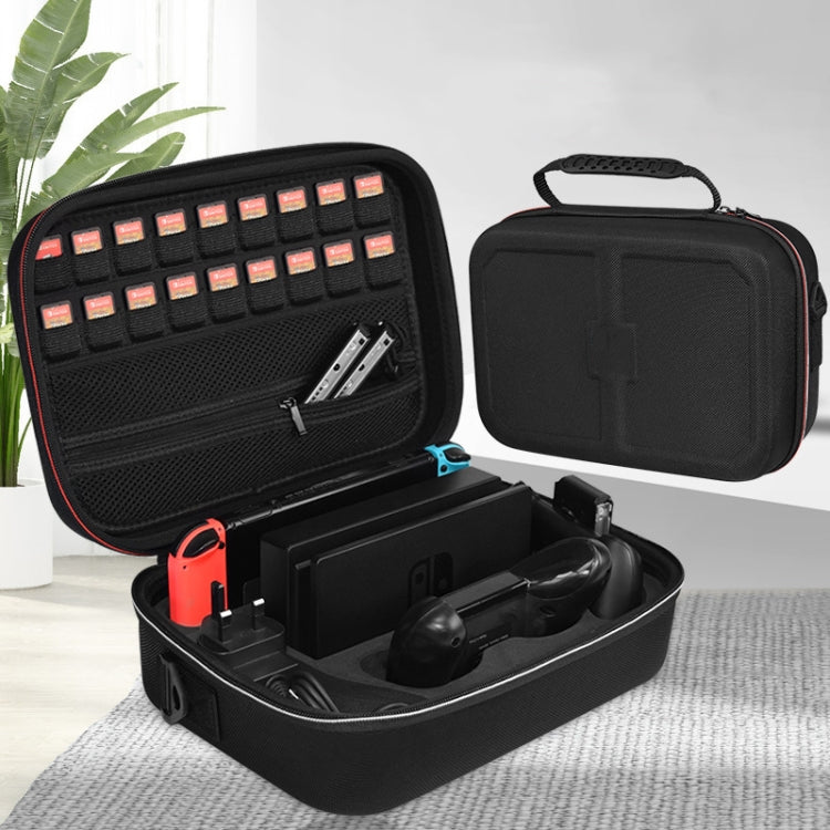 01145 Game Machine Full Accessories Storage Bag Host Handle Hard Box For Nintendo Switch(Black without LOGO) by bashfashion