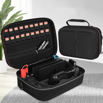 01145 Game Machine Full Accessories Storage Bag Host Handle Hard Box For Nintendo Switch(Black without LOGO) by bashfashion