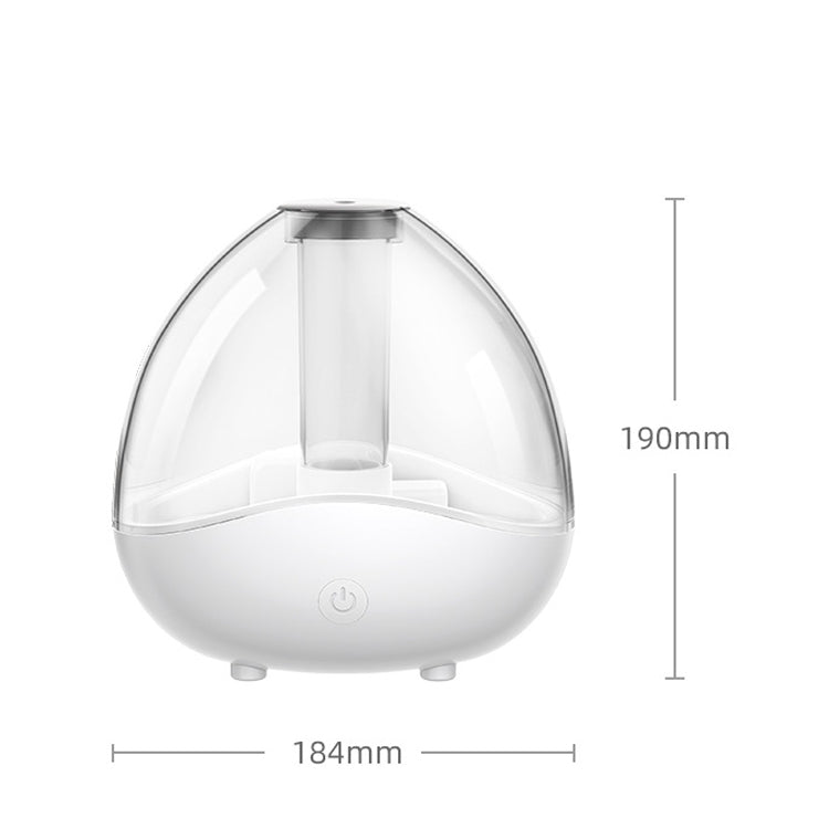 K11 1500ml Transparent Humidifier Household Mute Small Air Purifier Large-Capacity Ultrasonic Humidifier, CN Plug(Blue) by bashfashion