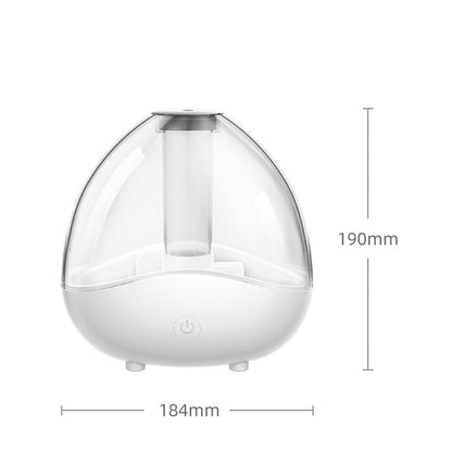 K11 1500ml Transparent Humidifier Household Mute Small Air Purifier Large-Capacity Ultrasonic Humidifier, CN Plug(Blue) by bashfashion
