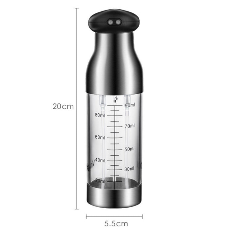 Stainless Steel Push-Type Oil Spray Bottle Barbecue Oil And Vinegar Sprayer by bashfashion