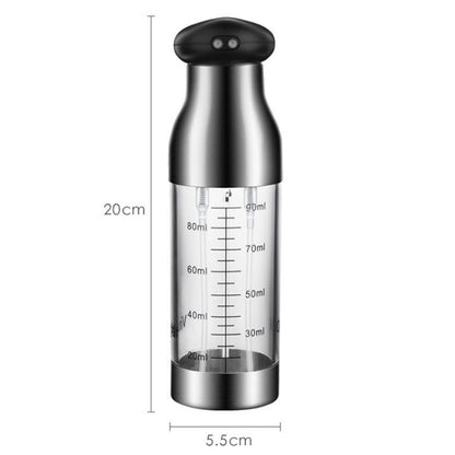 Stainless Steel Push-Type Oil Spray Bottle Barbecue Oil And Vinegar Sprayer by bashfashion