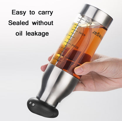 Stainless Steel Push-Type Oil Spray Bottle Barbecue Oil And Vinegar Sprayer by bashfashion