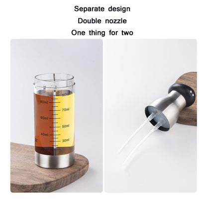 Stainless Steel Push-Type Oil Spray Bottle Barbecue Oil And Vinegar Sprayer by bashfashion