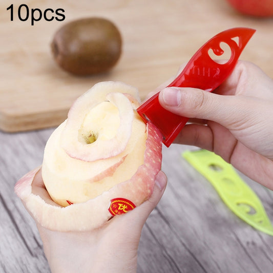 10pcs A2233 Home Vegetable Fruit Peer Plastic Cutting Knife, Color Random Delivery by bashfashion