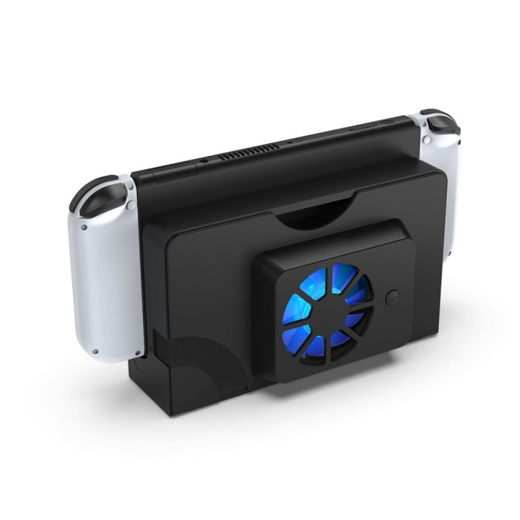 DOBE Host Base Cooling Fan With Blue Light For Switch OLED(White) by DOBE