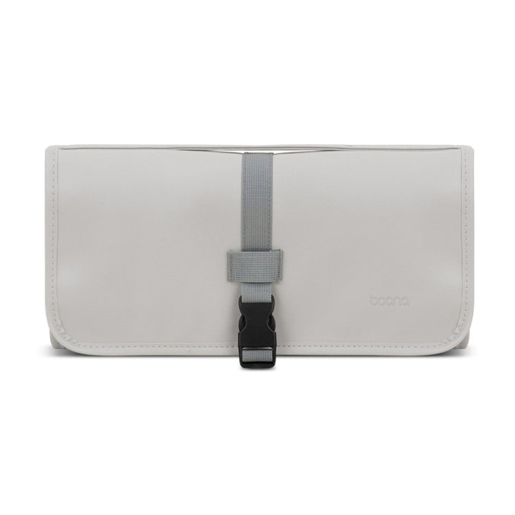 Baona BN-DS004 PU Leather Portable Storage Bag For Dyson Hair Curler(Grey) by bashfashion