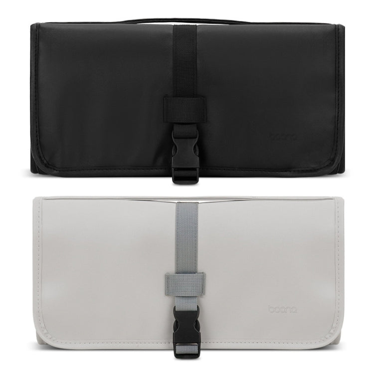 Baona BN-DS004 PU Leather Portable Storage Bag For Dyson Hair Curler(Grey) by bashfashion