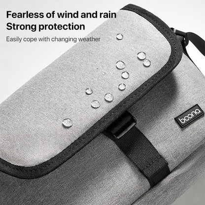 Baona BN-H013 Camera Shoulder Bag SLR Lens Storage Handbag(Light-Thin Black) by Baona