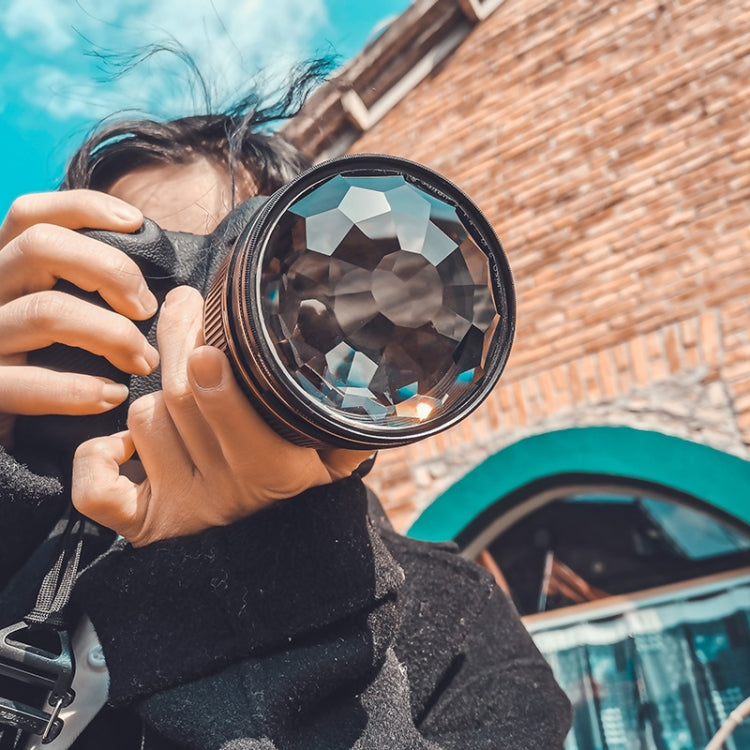 77mm 77mm Kaleidoscope Prism Foreground Blur Camera Glass Filter Lens by bashfashion