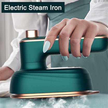 33W Handheld Electric Ironing Machine Rotatable Dry And Wet Garment Steam, Product specifications: EU Plug(Gemstone Green) by bashfashion