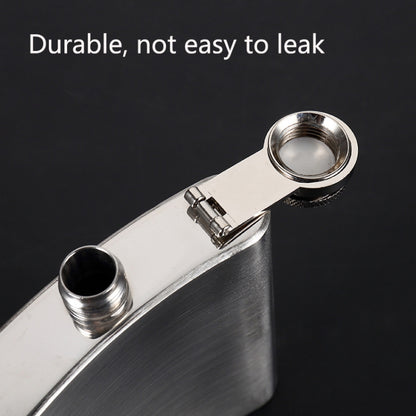 Portable Stainless Steel Hip Flask Set With Wine Glass Funnel(7OZ Jack Gray Grunge) by bashfashion