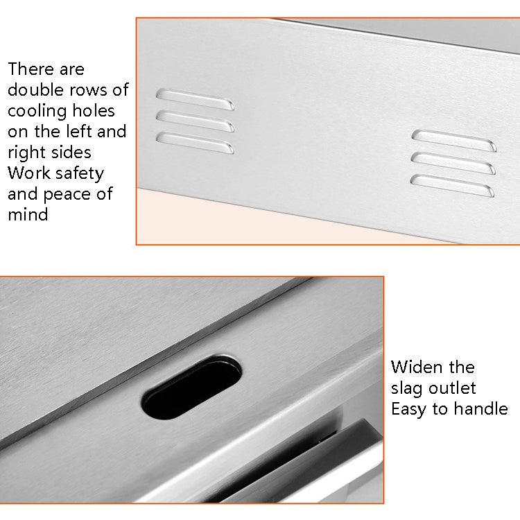 Fuyi Commercial Desktop Electric Stove Stainless Steel Body Cast Iron Skewers Pancake Electric Griddle, EU Plug(EG-818B) by bashfashion