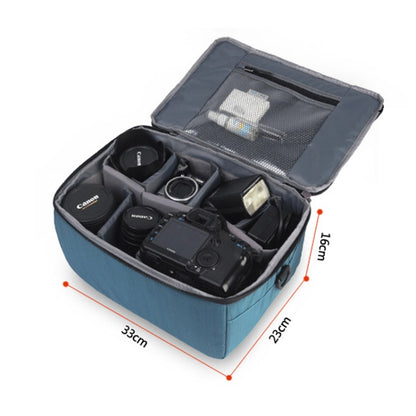 333 SLR Camera Storage Bag Digital Camera Photography Bag(Blue) by bashfashion