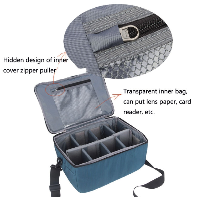 333 SLR Camera Storage Bag Digital Camera Photography Bag(Blue) by bashfashion