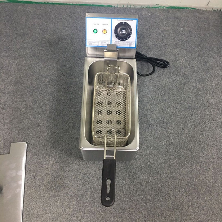 4L Electrician Fryer Home Desktop Single Cylinder Small Electric Fryer, EU Plug by bashfashion