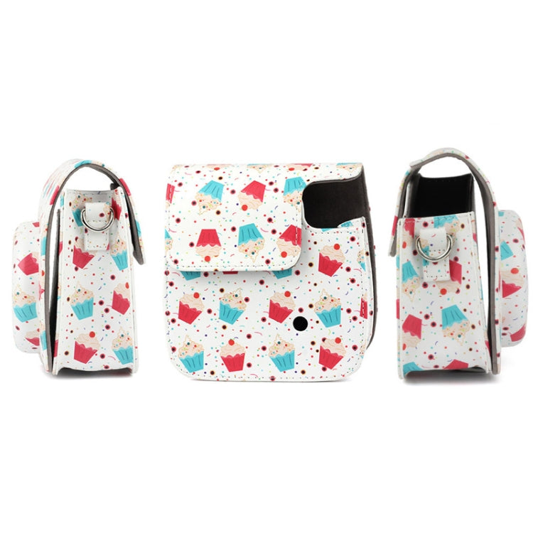 Full Body Camera PU Leather Case Bag with Strap for FUJIFILM instax mini 9 / mini 8+ / mini 8(Dessert Series) by bashfashion