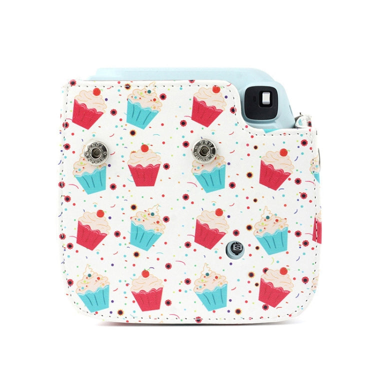 Full Body Camera PU Leather Case Bag with Strap for FUJIFILM instax mini 9 / mini 8+ / mini 8(Dessert Series) by bashfashion