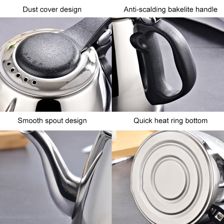 304 Stainless Steel Kettle Small Teapot, Specification:1.2L by bashfashion