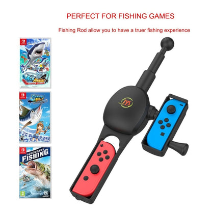 JYS NS192 Fishing Rod Game Handle Accessories For Nintendo Switch(Black) by JYS