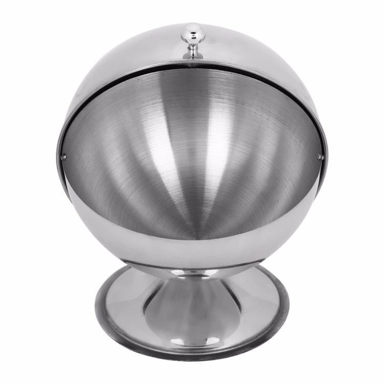 Stainless Steel Kitchen Spherical Sugar Cup Reversible Seasoning Jar Solid Seasoning Box, Specification: D13.5 x H16cm by bashfashion