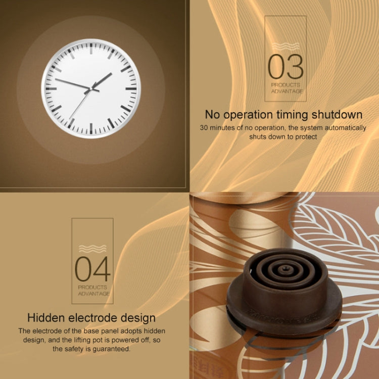 KAMJOVE V2 Automatic Water Heater Electric Kettle Electric Tea Kettle, Specification:CN Plug by KAMJOVE