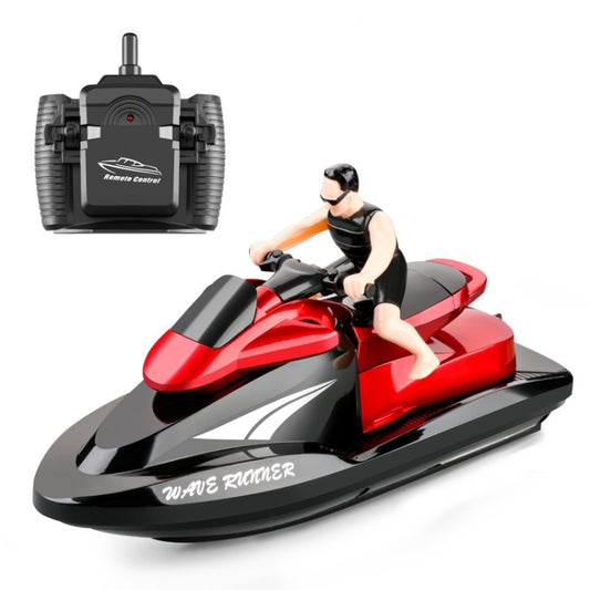 809 2.4G Remote Control Motor Speed Boat High Speed Electric Yacht Model Children Water Toys, Specification Single Battery (Red) by bashfashion