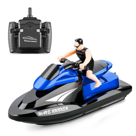 809 2.4G Remote Control Motor Speed Boat High Speed Electric Yacht Model Children Water Toys, Specification Single Battery (Blue) by bashfashion