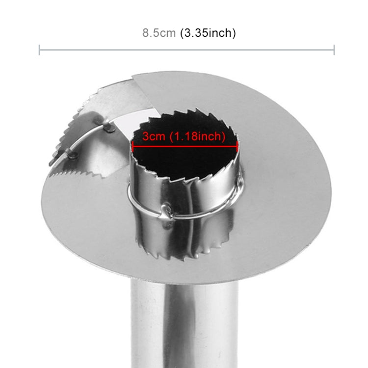 Stainless Steel Pineapple Peeler Slicers Fruit Cutter Kitchen Tools(Black handle) by bashfashion