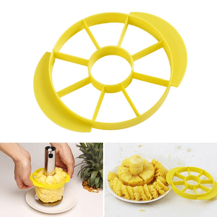 Stainless Steel Pineapple Peeler Slicers Fruit Cutter Kitchen Tools(Yellow handle) by bashfashion